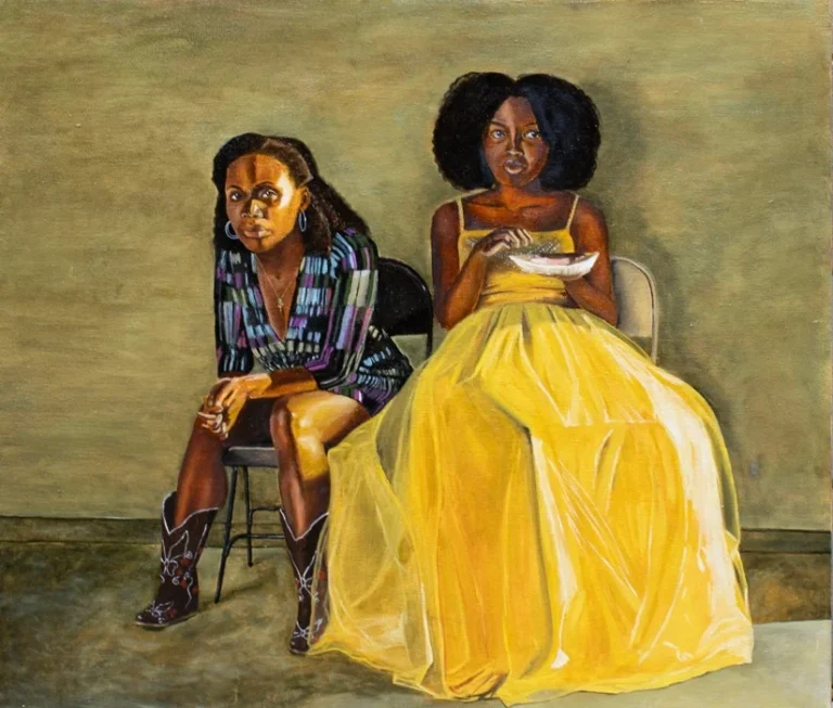 miss juneteeth oil painting black art work