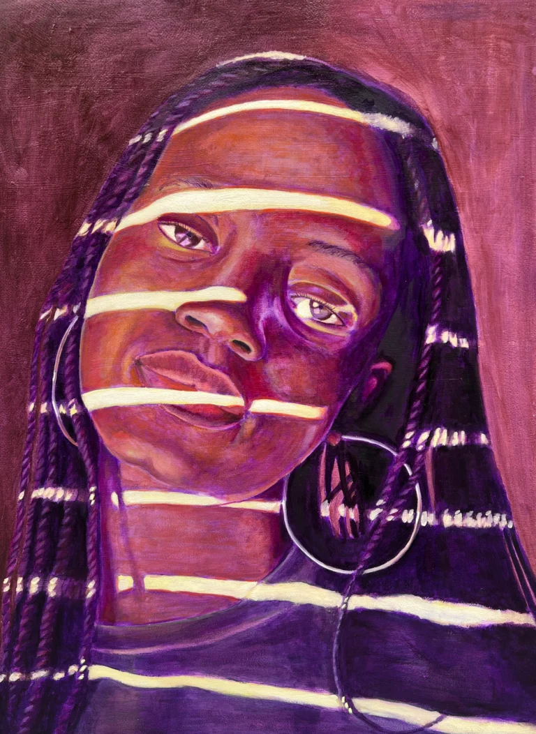 self portrait of artist denee webster