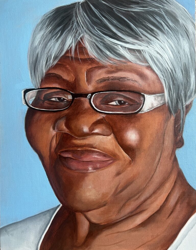 grandma memorial portrait